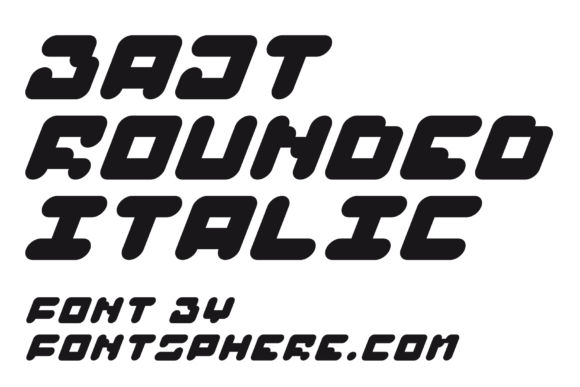 Bajt Rounded: The Futuristic All-Caps Display Font