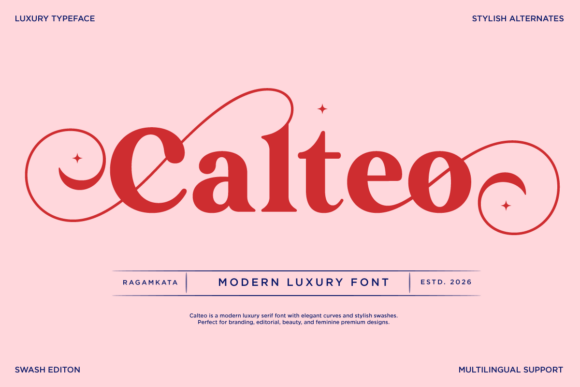 Calteo: A Modern Serif for Luxury Branding