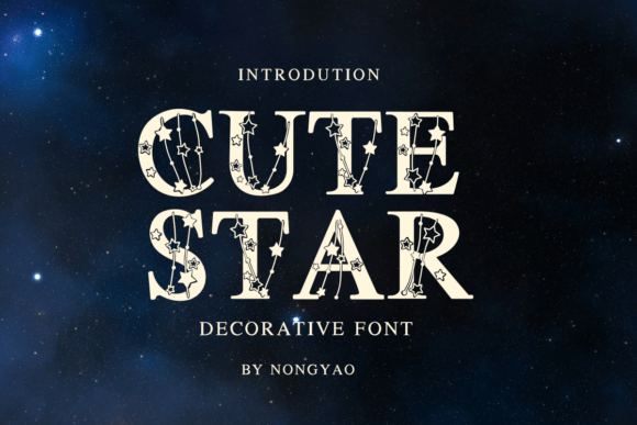 Cute Star: A Decorative Font for Modern Creativity