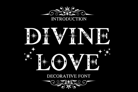 Divine Love: A Typeface Woven with Celestial Elegance