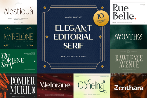 Elegant Editorial: The Serif Font for Modern Storytelling