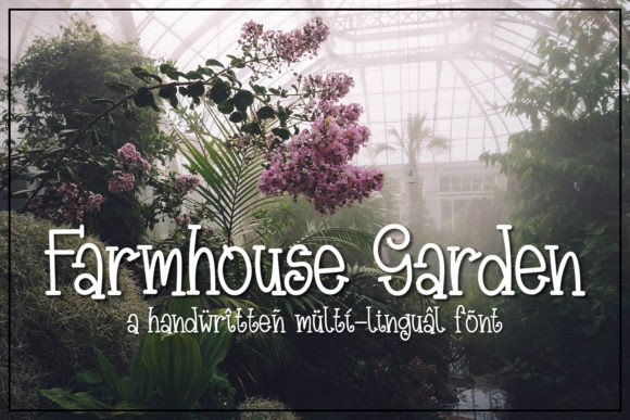 Farmhouse Garden: A Handwritten Slab Serif for Authentic Design