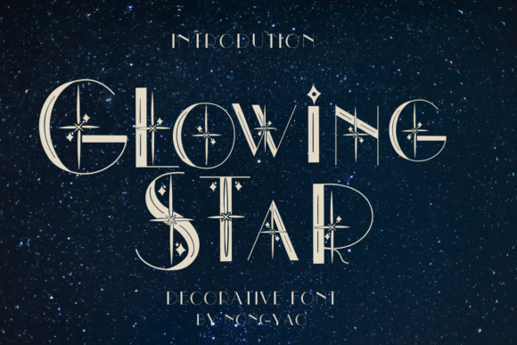 Glowing Star: A Creative Font for Unique Projects