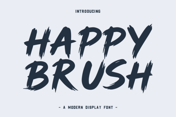 Happy Brush: The Playful Typeface for Authentic Design