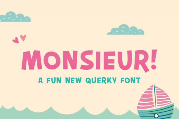 Monsieur: A Playful Font for Whimsical Branding
