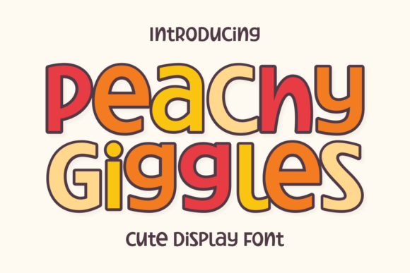 Peachy Giggles: A Font with Personality