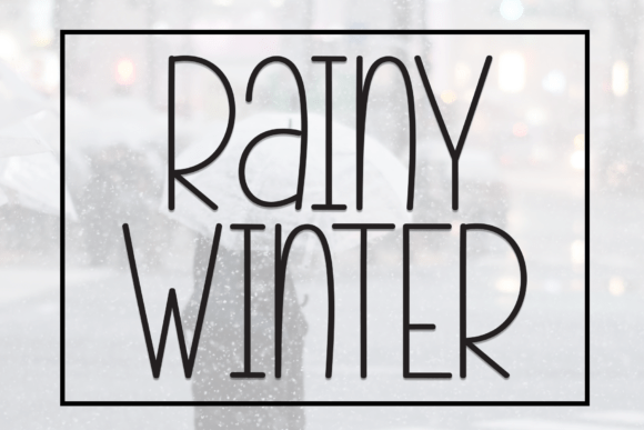 Rainy Winter: A Handwritten Display Font for Creative Charm