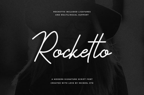 Rocketto: A Handwritten Font with an Elegant Spark