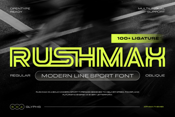 Rushmax: The High-Speed Typeface for Modern Branding