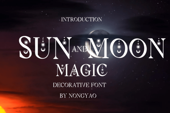 Sun and Moon Magic: A Font for Mystical Branding