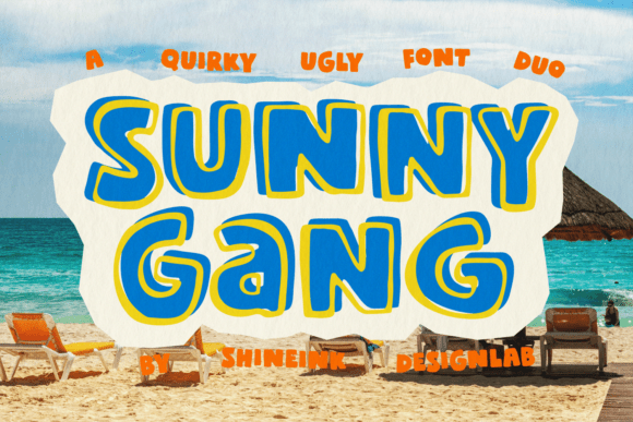 Sunny Gang: The Quirky Font Duo for Bold Summer Designs