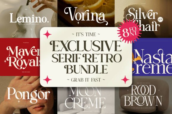 Timeless Typography: Mastering the Exclusive Serif Retro Bundle