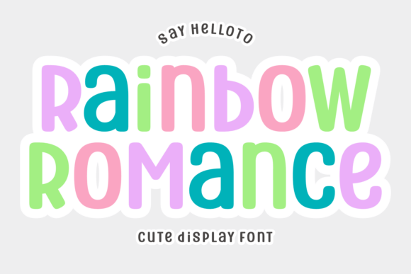 Unleash Playful Energy with Rainbow Romance Font